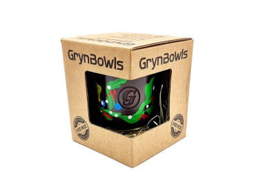 Чаша для кальяна GrynBowls Accent рисованный зелёный орнамент