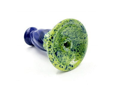 Чаша для кальяна Фанел GrynBowls Spawn зелёно-синяя