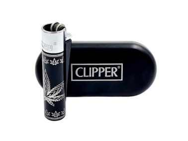 Зажигалка Clipper цвет Rasta черно-серебряный (серебряный колпачек)