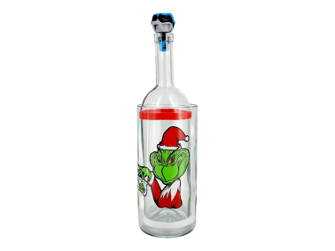 Бонг - Водник для курения из стекла «Grinch» Новогодний