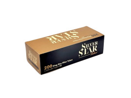Гильзы для сигарет SILVER STAR CARBON&COPPER LONG 200 ( коричневые с углем )