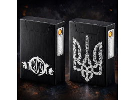 Портсигар с USB запальничкой металевий