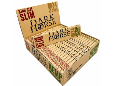 Бумага для самокруток DARK HORSE KS UNBLEACHED HEMP /34 108мм