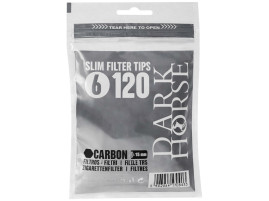 Фильтры для самокруток Dark Horse Slim Carbon 6x15 мм (120 шт) 