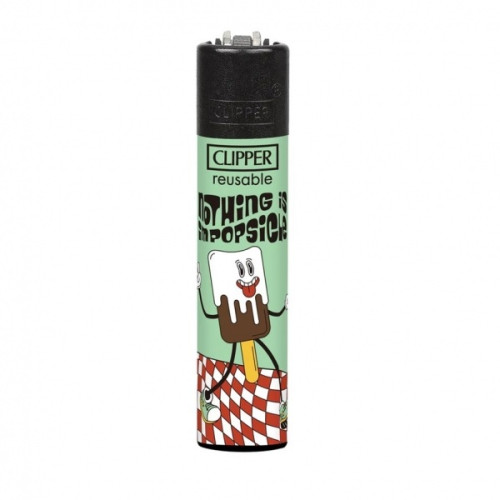 Зажигалка Clipper Classic Ice Cream Cone Green