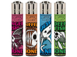 Зажигалка Clipper Skeleton Fish Series