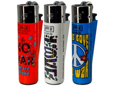 Зажигалка Clipper Pocket Say Peace