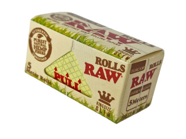Папір для самокруток у рулоні RAW Rolls Slim Organic Hemp 5 метрів