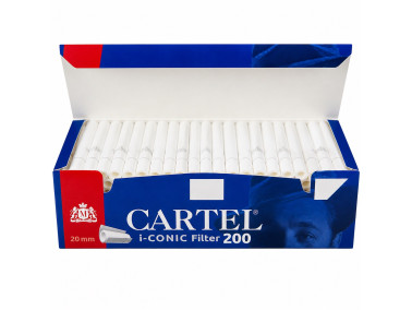 Гільзи для цигарок з турбо фільтром CARTEL i-CONIC Filter 200шт 20 мм