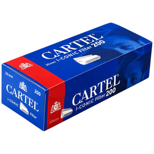 Гильзы для сигарет с турбо фильтром CARTEL i-CONIC Filter 200шт 20 мм