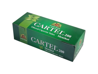 Гильзы для сигарет  "CARTEL" Menthol (ментол) 200 шт