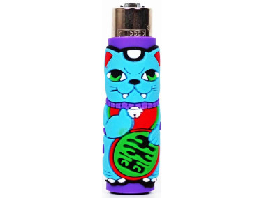 Зажигалка Clipper "Cat" в защитном силиконовом чехле #1
