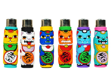 Зажигалка Clipper "Cat" в защитном силиконовом чехле #1