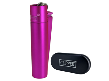 Зажигалка Clipper металл Pink (мат)