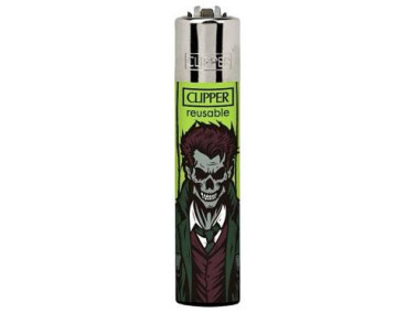 Зажигалка Clipper mini "Stylish Skulls" #3