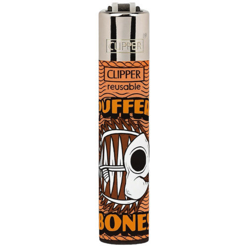 Зажигалка Clipper Skeleton Fish Series Orange