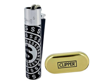 Зажигалка Clipper Dollar Silver