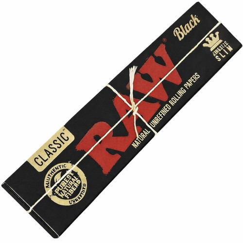 Бумага для самокруток RAW Classic KS  Slim Black 110мм