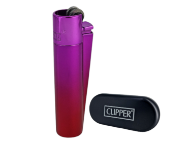 Зажигалка Clipper металл Pink (глянец)