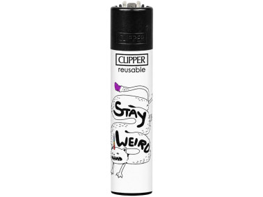 Зажигалка Clipper Classic Stay Weird #3