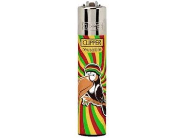 Зажигалка Clipper mini "Rasta Animals" #1