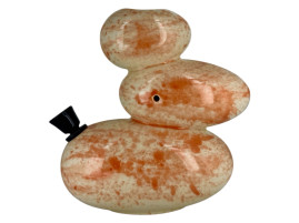 Бонг из керамики "Камни" Orange
