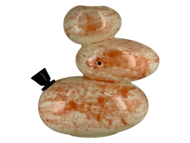 Бонг из керамики "Камни" Orange