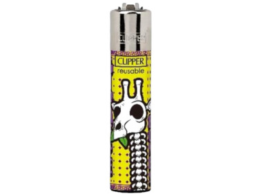 Зажигалка Clipper Classic Wild Bones Yellow