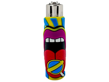 Зажигалка Clipper "Pop Spicy Soul" в защитном силиконовом чехле #1