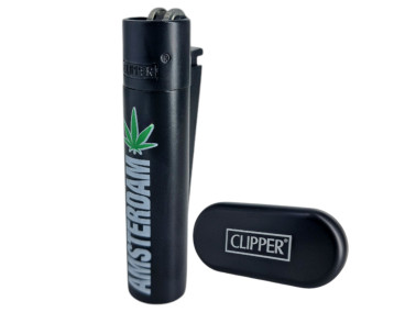 Зажигалка Clipper металл Amsterdam