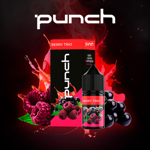 Набор для самозамеса Punch Berry Trio 30 мл 50 мг со вкусом арбуза, малины и смородины