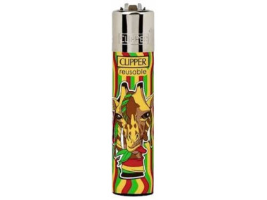 Зажигалка Clipper mini "Rasta Animals" #4