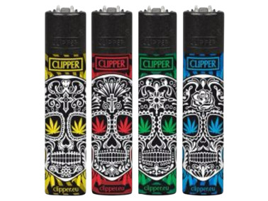 Зажигалка Clipper Classic Skulls