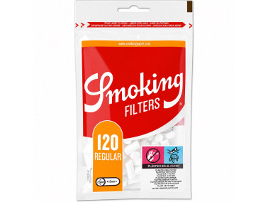 Фильтра для самокруток SMOKING REGULAR 7,5 х15 мм (120 шт)