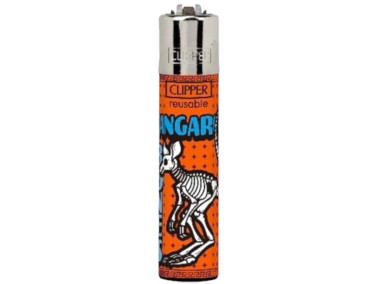 Зажигалка Clipper Classic Wild Bones Orange