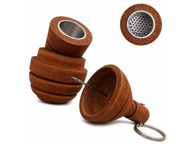 Деревянный колпак для травы "граната" Коричневый