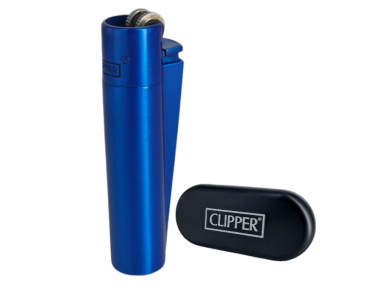 Зажигалка Clipper металл Blue (мат)