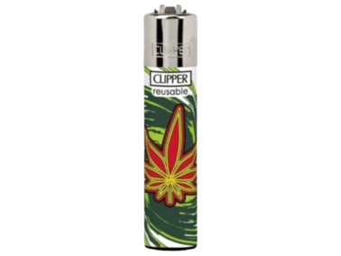 Зажигалка Clipper Classic Art Weed #1