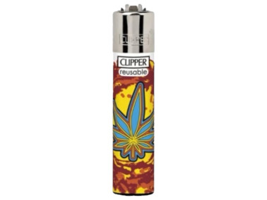 Зажигалка Clipper Classic Art Weed #3