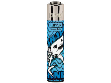 Зажигалка Clipper Skeleton Fish Series Blue