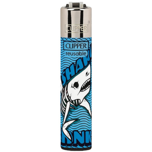 Зажигалка Clipper Skeleton Fish Series Blue