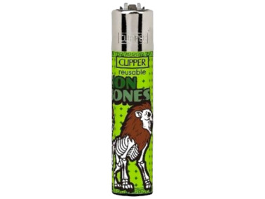 Зажигалка Clipper Classic Wild Bones Green