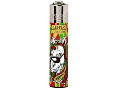 Зажигалка Clipper mini "Rasta Animals" #2