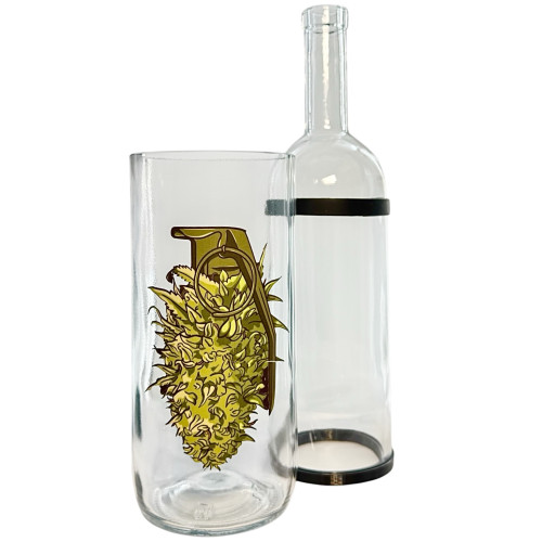 Водный из стекла «Weed Green Grenade»