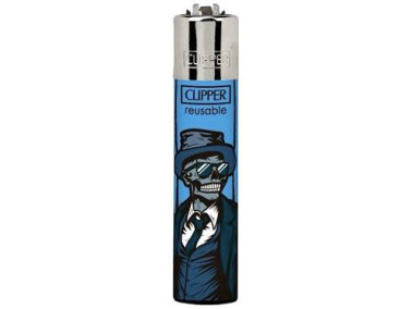 Зажигалка Clipper mini "Stylish Skulls" #2