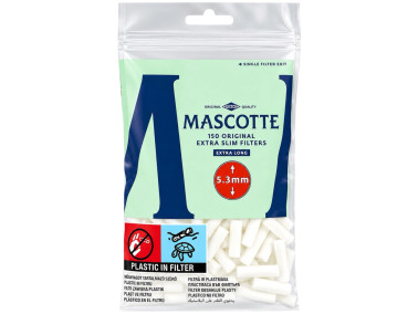 Фильтра для самокруток MASCOTTE EXTRA SLIM LONG ORIGINAL 5,3х19 мм (150 шт)