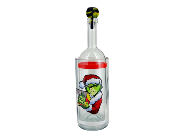 Бонг - Водник для курения из стекла «Grinch Weed» Новогодний