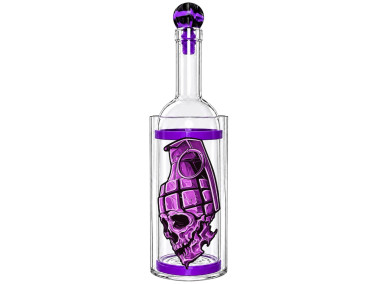Водный бонг для курения «Skull Grenade»