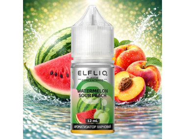 Набор для самозамеса Elf Liq Watermelon Sour Peach 30 мл 50 мг со вкусом арбуза и кислого персика