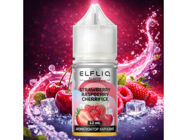 Набор для самозамеса Elf Liq Strawberry Raspberry Cherry Ice 30 мл 50 мг со вкусом клубники, малины и вишни с холодком